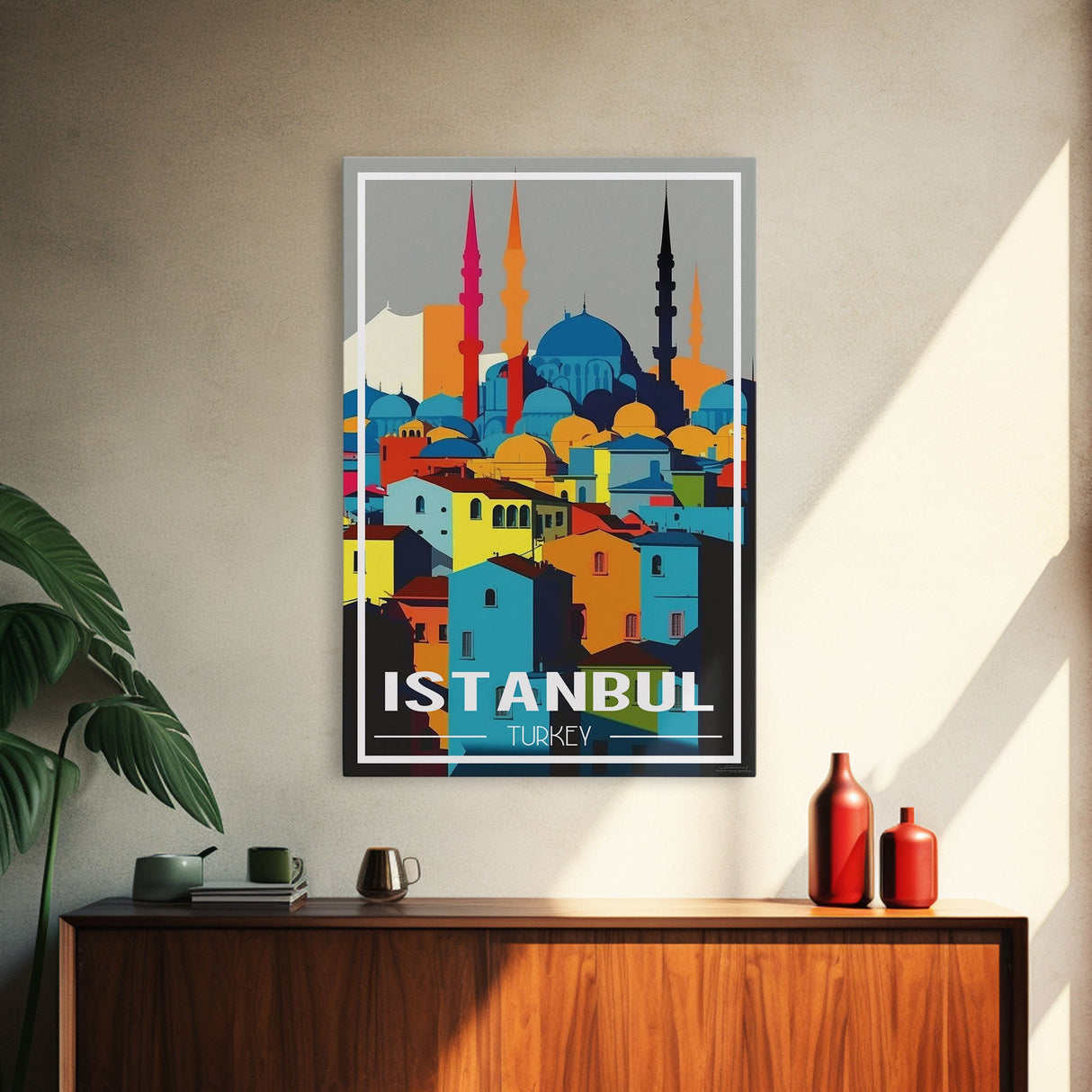 Instanbul Wall Art, Turkey Poster, Eurasia Wall Art, Travel Wall Print, Travel Poster, Travel Wall Art, Canvas Wall Print