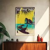 Ko Phi Phi Wall Art, Thailand Poster, Island Wall Art, Asia Wall Print, Travel Wall Print, Travel Poster, Travel Wall Art, Canvas Wall Print