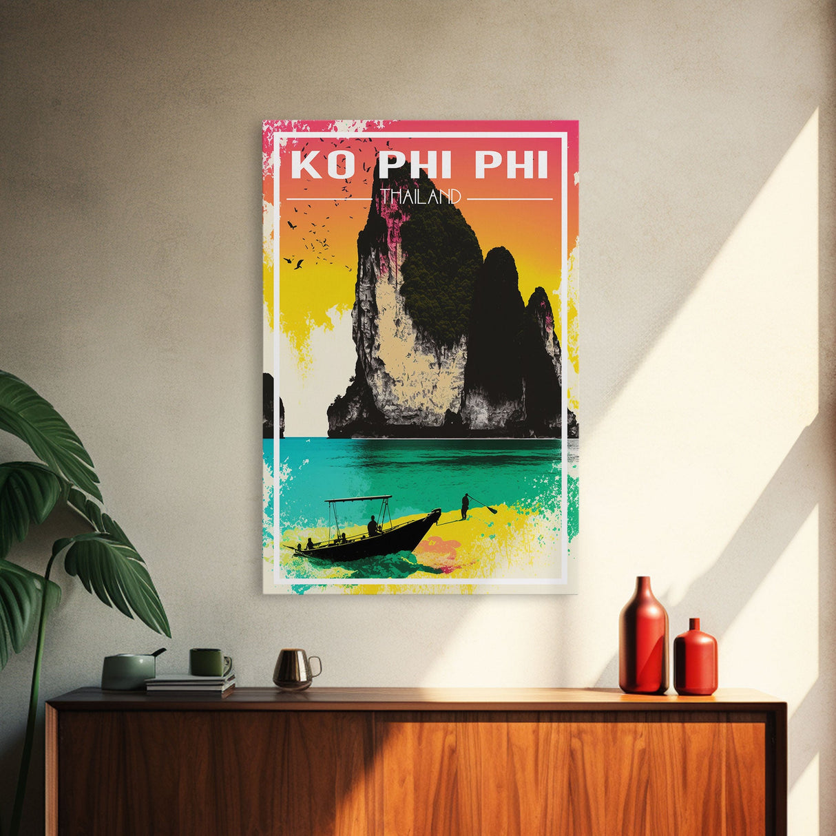 Ko Phi Phi Wall Art, Thailand Poster, Island Wall Art, Asia Wall Print, Travel Wall Print, Travel Poster, Travel Wall Art, Canvas Wall Print