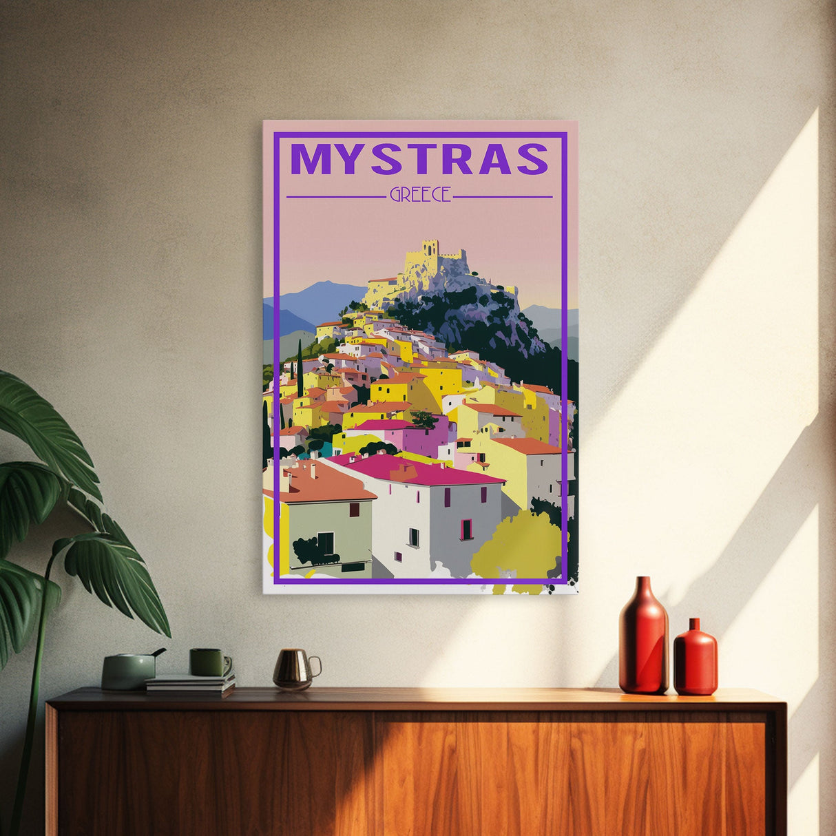 Mystras Wall Print, Greece Wall Art, Greece Prints, Europe Wall Print, Travel Wall Print, Travel Poster, Travel Wall Art, Canvas Wall Print