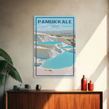 Pamukkale Wall Art, Turkey Poster, Eurasia Wall Print, Travel Wall Print, Travel Poster, Travel Wall Art, Canvas Wall Print