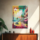 Phuket Wal Art, City Art Print, Thailand Poster, Asia Wall Art, Travel Wall Print, Travel Poster, Travel Wall Art, Canvas Wall Print