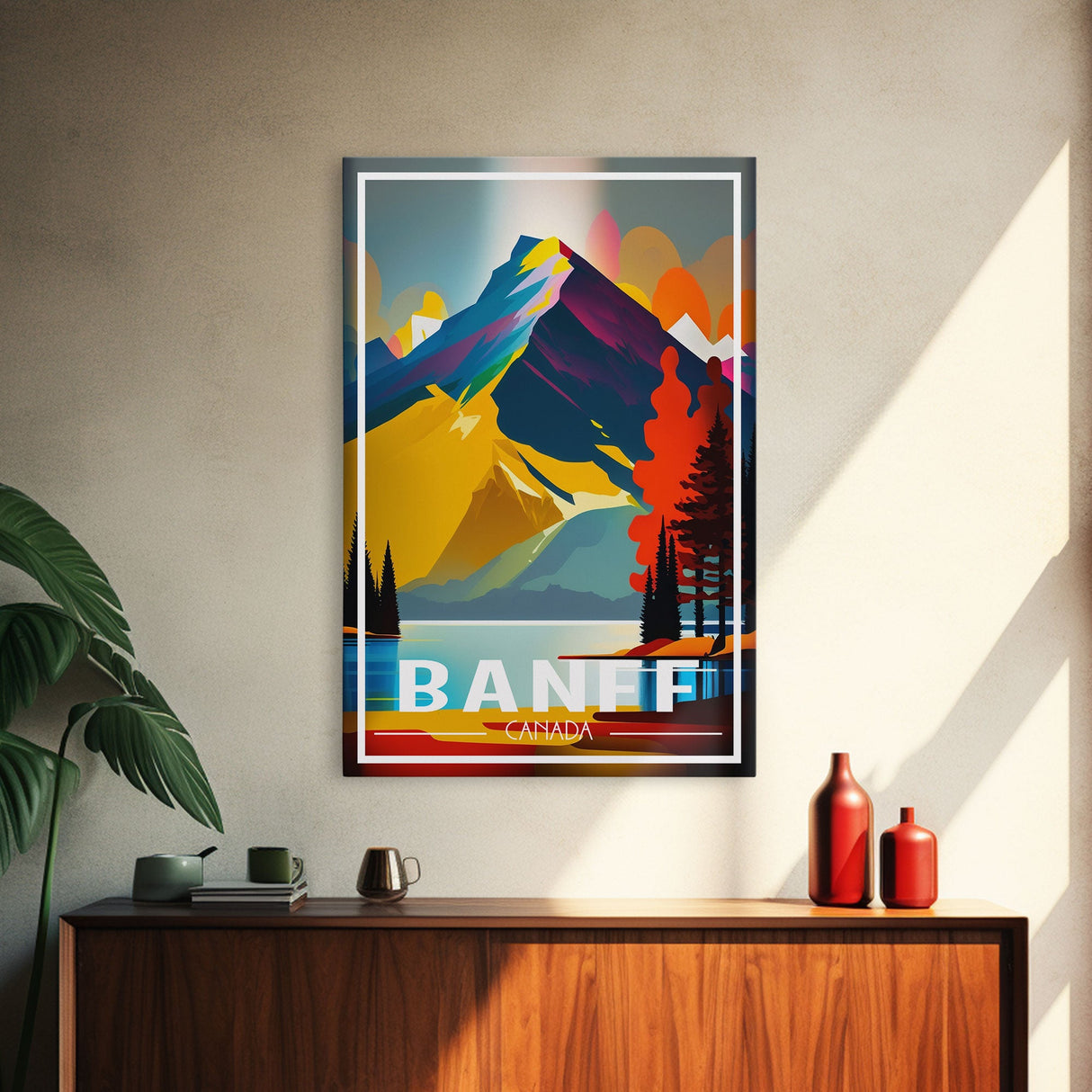 Canada Wall Art, Canada Art Print, Banff, Alberta, Travel Wall Print, Travel Poster, Travel Artwork, Travel Wall Art, Canvas Wall Print