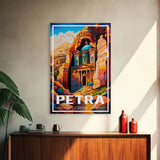 Petra Wall Art, Jordan Wall Poster, Asia Wall Art, Rose City, Travel Wall Print, Travel Poster, Travel Wall Art, Canvas Wall Print