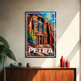 Petra Wall Art, Jordan Wall Poster, Asia Wall Art, Rose City, Travel Wall Print, Travel Poster, Travel Wall Art, Canvas Wall Print