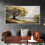 Lake Wall Art, Tree Art, Nature Landscape Wall Art, Panoramic Art, Wall Art, Canvas Art, Landscape Art, Real Estate Gift, Above Bed Art