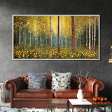 Forest Wall Art, Summer Art, Trees Wall Print, Panoramic Art, Wall Art, Canvas Art, Landscape Art, Gift For Coworker, Country Wall Art