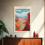 Canyonlands National Park Travel Poster Print, Canvas Print Wall Art, Utah Travel Art, Midcentury Modern Travel Decor