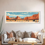 Capitol Reef National Park, Panoramic Utah Travel Art, National Park Print, Minimalist Travel Art, Midcentury Modern Style Landscape