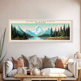 North Cascades National Park Panoramic Washington Travel Art, National Park Print, Minimalist Travel Art, Midcentury Modern Style Landscape