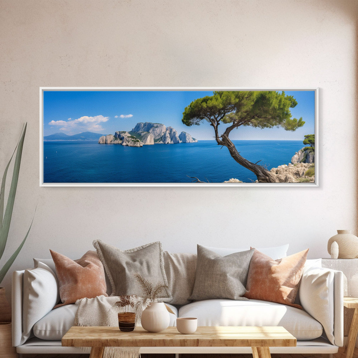 Panoramic of the Italian Coast, Italy Art, Extra Large Wall Art, Panoramic Wall Art, Panoramic Print, Landscape Photography, Landscape Print