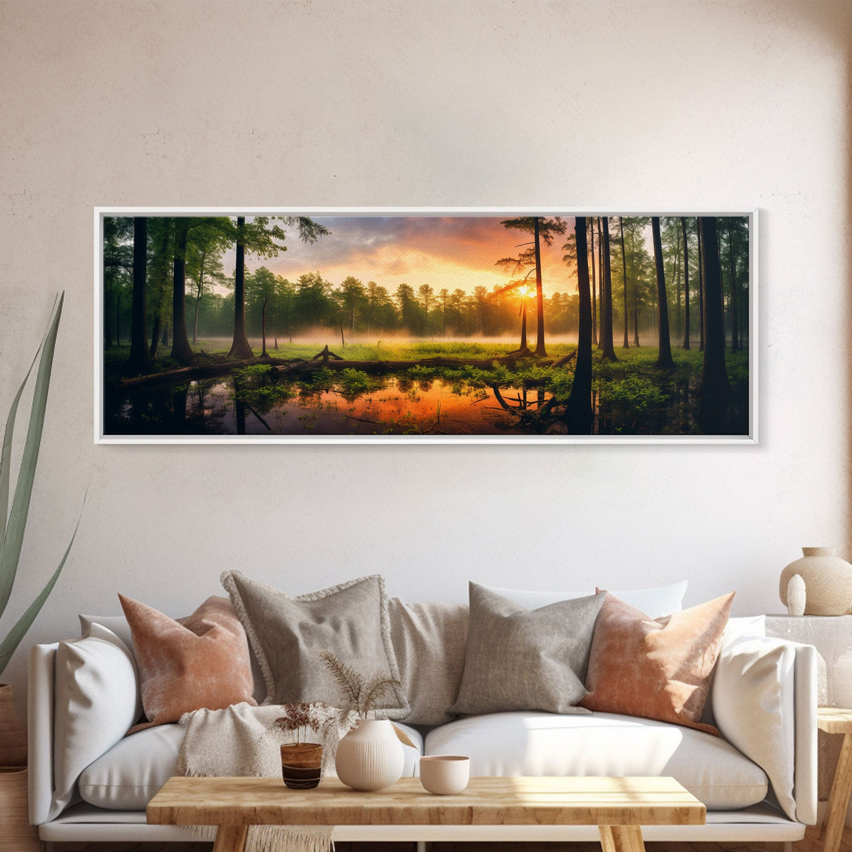 Panoramic of Congaree National Park, Extra Large Wall Art, Panoramic Wall Art, Panoramic Print, Landscape Photography, Landscape Print