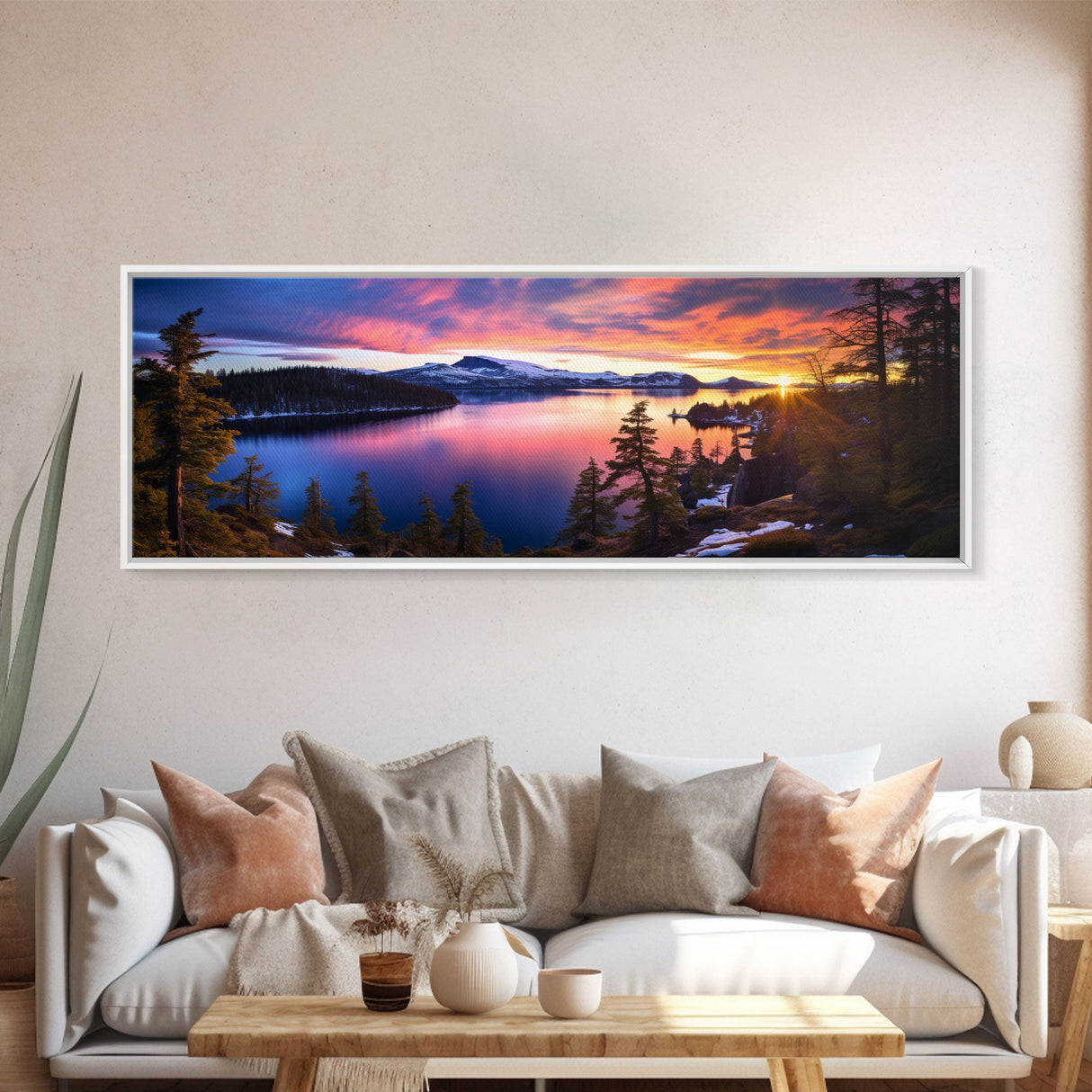 Panoramic of Crater Lake National Park, Extra Large Wall Art, Panoramic Wall Art, Panoramic Print, Landscape Photography, Landscape Print