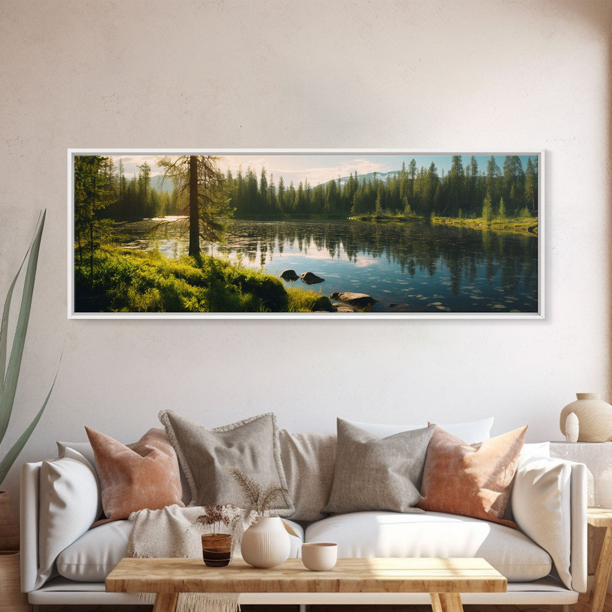 Panoramic of Finnish Lapland In Summer, Extra Large Wall Art, Panoramic Wall Art, Panoramic Print, Landscape Photography, Landscape Print