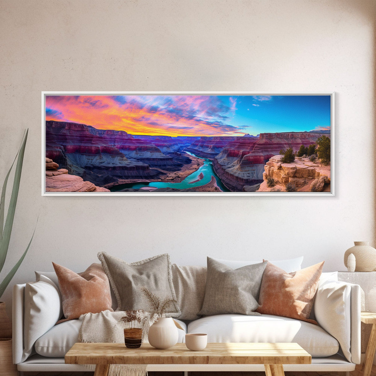 Panoramic of Grand Canyon National Park, Extra Large Wall Art, Panoramic Wall Art, Panoramic Print, Landscape Photography Landscape Print