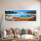 Panoramic of Grand Prismatic Spring Yellowstone, Extra Large Wall Art, Panoramic Wall Art, Panoramic Landscape Print, Landscape Photography