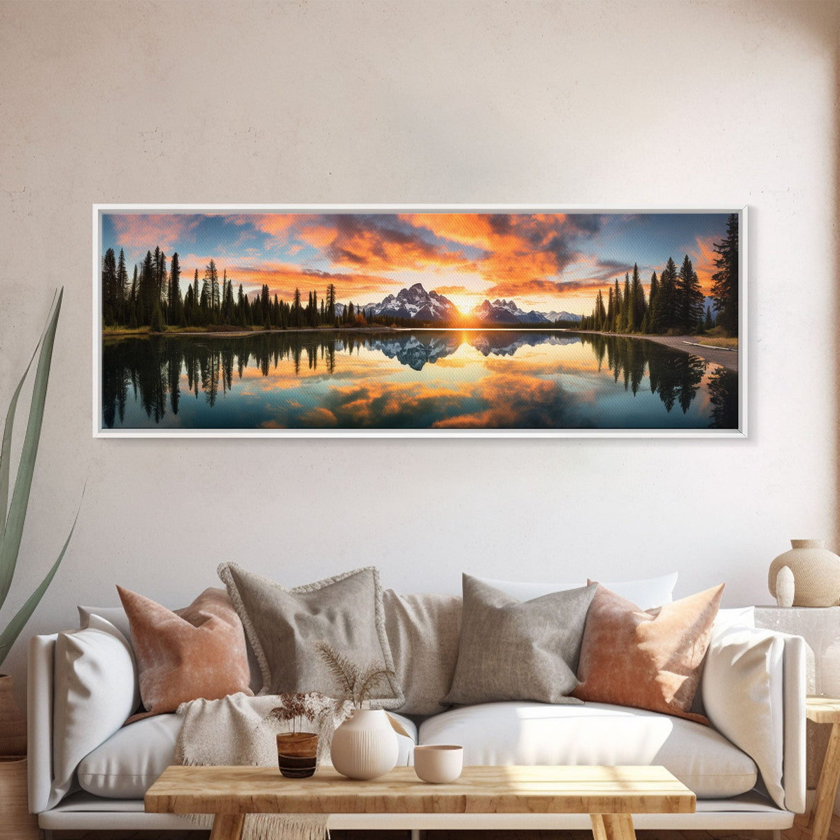 Panoramic of Grand Teton National Park, Extra Large Wall Art, Panoramic Wall Art, Panoramic Print, Landscape Photography Landscape Print