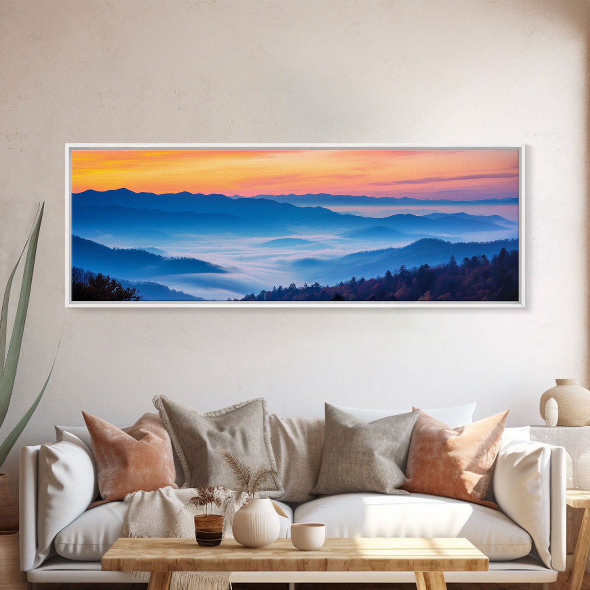 Panoramic of Great Smoky Mountains National Park, Extra Large Wall Art, Panoramic Wall Art, Panoramic Landscape Print, Landscape Photography