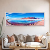 Panoramic Print of Laguna Colorada Salt Flats, Extra Large Wall Art, Panoramic Wall Art, Panoramic Landscape Print, Landscape Photography