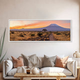 Panoramic Print of Mount Kilimanjaro Tanzania Extra Large Wall Art, Panoramic Wall Art, Panoramic Landscape Print, Landscape Photography