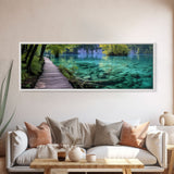 Panoramic Print of Plitvice Lakes Park Croatia Extra Large Wall Art, Panoramic Wall Art, Panoramic Landscape Print, Landscape Photography