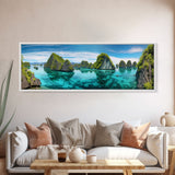 Panoramic Print of Raja Ampat Islands Indonesia Extra Large Wall Art, Panoramic Wall Art, Panoramic Landscape Print, Landscape Photography