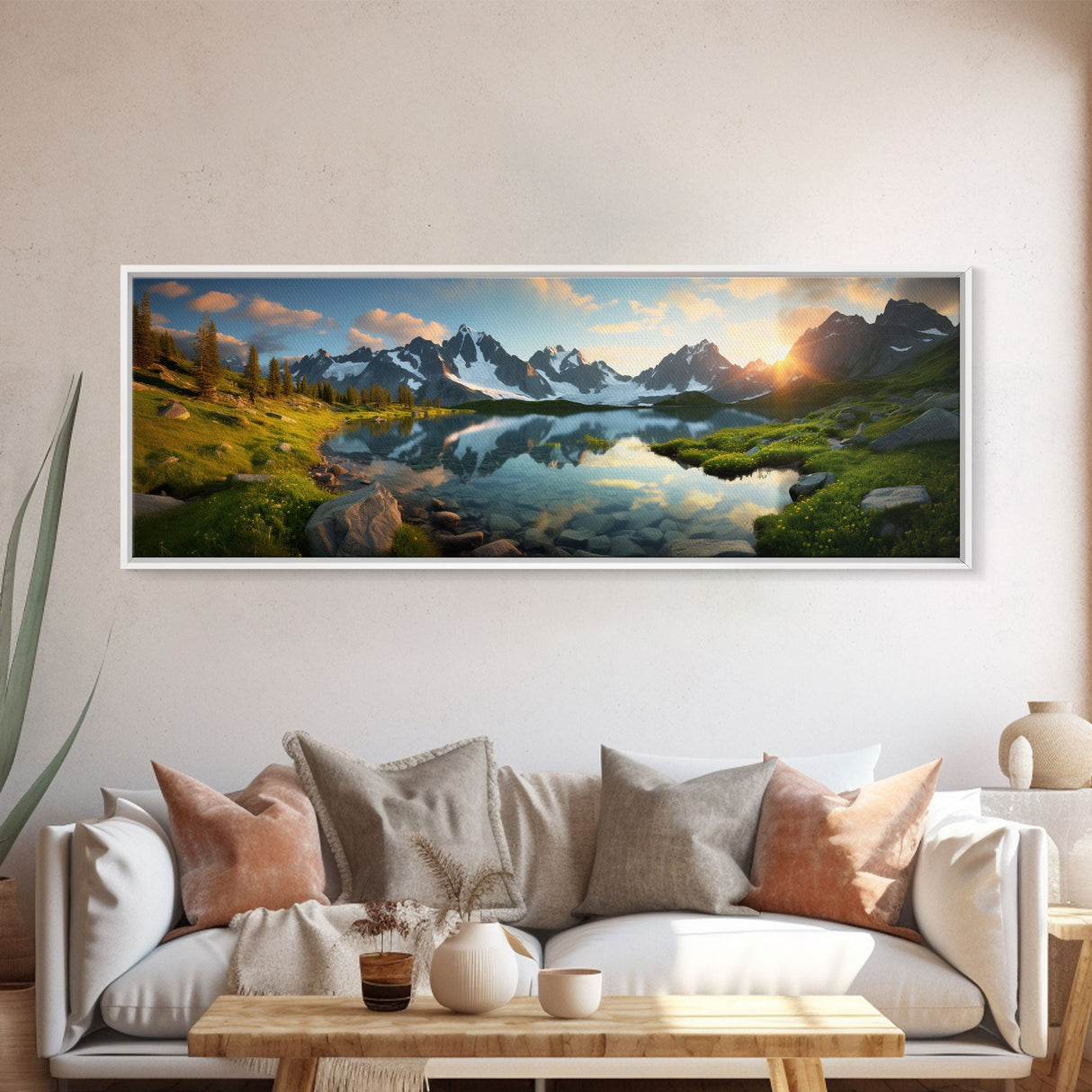 Panoramic Print of the Swiss Alps in Switzerland Extra Large Wall Art, Panoramic Wall Art, Panoramic Landscape Print, Landscape Photography