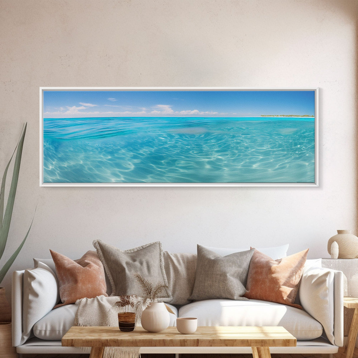 Panoramic Print of Turks Caicos, Beautiful Beach, Extra Large Wall Art, Panoramic Wall Art, Panoramic Landscape Print, Landscape Photography