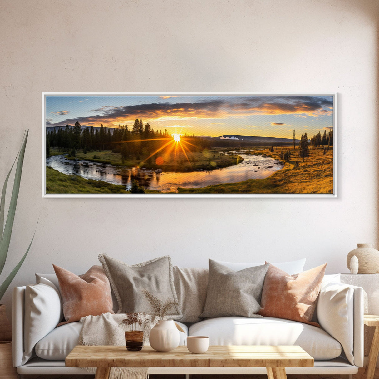 Panoramic Print of Yellowstone National Park, Extra Large Wall Art, Panoramic Wall Art, Panoramic Landscape Print, Landscape Photography