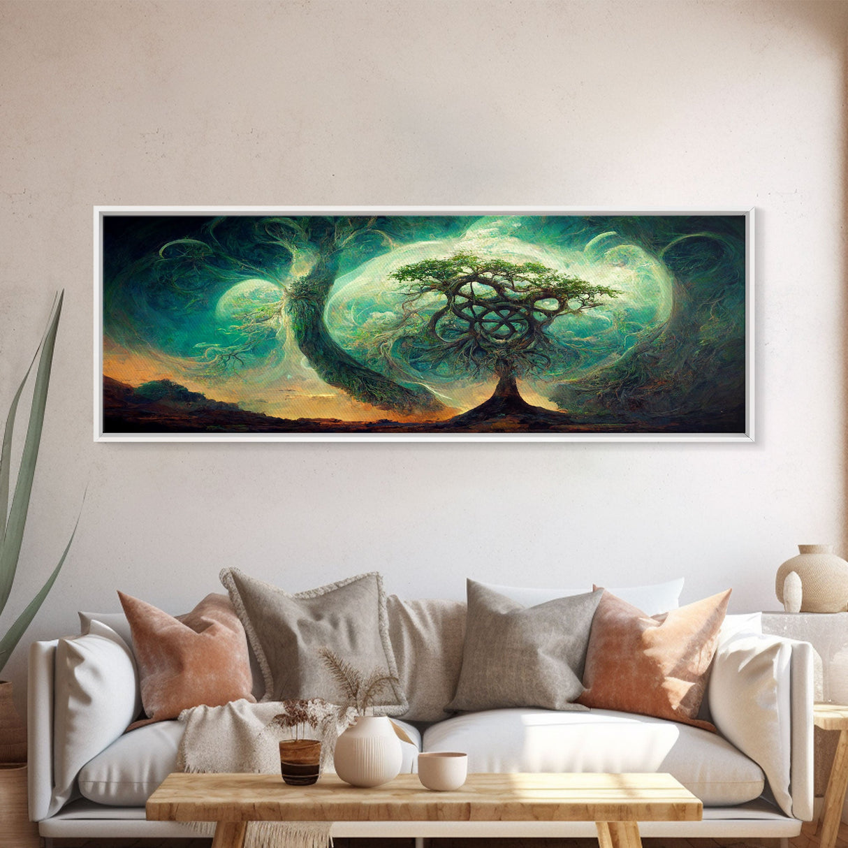 Tree Of Life, Abstract Trees Roots Nature Green Fine Art Print, Wall Art Print, Wall Décor, Wall Poster, Fantasy Art