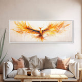 The Phoenix Panoramic Print, Mystical Rebirth, Framed Wall Art