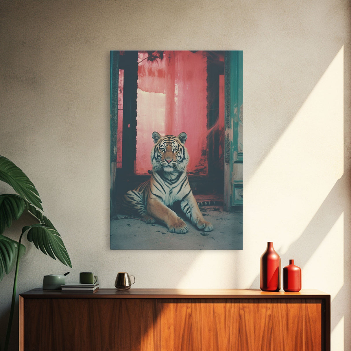 Tiger Print, Tiger Wall Art, Animal Print, Canvas Print, Wall Hanging, Portrait Art, Room Decor, Living Room Prints, Modern House Art