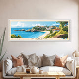 Ahtopol, Bulgaria Panoramic Beach Print, Vacation Gift, Bulgaria Wall Art, Beach Painting, Beach Decor, Beach Painting