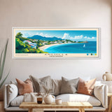 Anguilla, United Kingdom Panoramic Print, Vacation Gift, United Kingdom Wall Art, Vacation Wall Art, Vacatation Memories, Beach Decor, Beach Or Lakehouse Art