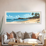 Arugam Bay, Sri Lanka Panoramic Beach Print, Vacation Gift, Sri Lanka Wall Art, Framed Canvas Print, Framed Beach Painting