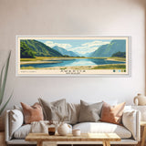 Awaroa, New Zealand Panoramic Beach Print, Vacation Gift, New Zealand Wall Art, Framed Canvas Print, Framed Beach Painting