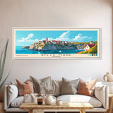 Belle Mare, Mauritius Panoramic Print, Vacation Gift, Mauritius Wall Art, Beach Painting, Beach Decor, Large Wall Art, Wood Frame Art