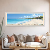 Cockburn Town Beach, Turks and Caicos Panoramic Beach Print, Vacation Gift, Turks and Caicos Wall Art, Beach Painting, Beach Decor, Beach Painting