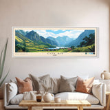 Colan, Peru Panoramic Beach Print, Vacation Gift, Peru Wall Art, Framed Canvas Print, Framed Beach Painting