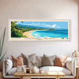 Cornwall Beach, Jamaica Panoramic Beach Print, Vacation Gift, Jamaica Wall Art, Beach Painting, Beach Decor, Beach Painting