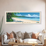 Devil’s Beach, Fiji Panoramic Print, Vacation Gift, Fiji Wall Art, Beach Painting, Beach Decor, Beach Or Lakehouse Art