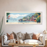 Dongtou, China Panoramic Beach Print, Vacation Gift, China Wall Art, Beach Painting, Beach Decor, Beach Painting