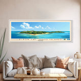 Elbow Cay, Abaco Islands, Bahamas Panoramic Print, Vacation Gift, Bahamas Wall Art, Beach Painting, Beach Decor, Beach Or Lakehouse Art