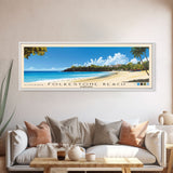 Folkestone Beach, Barbados Panoramic Print, Vacation Gift, Barbados Wall Art, Beach Painting, Beach Decor, Beach Or Lakehouse Art