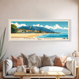 Forte dei Marmi, Italy Panoramic Beach Print, Vacation Gift, Italy Wall Art, Framed Canvas Print, Framed Beach Painting