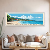 Frederiksted Beach, US Virgin islands Panoramic Print, Vacation Gift, US Virgin islands Wall Art, Beach Painting, Beach Decor, Beach Or Lakehouse Art