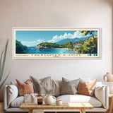 Frenchman’s Cove, Jamaica Panoramic Beach Print, Vacation Gift, Jamaica Wall Art, Beach Painting, Beach Decor, Beach Painting