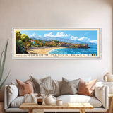 Giardini naxos beach, Italy Panoramic Print, Vacation Gift, Italy Wall Art, Beach Painting, Beach Decor, Beach Or Lakehouse Art