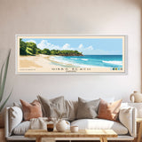 Gibbs Beach, Barbados Panoramic Beach Print, Vacation Gift, Barbados Wall Art, Beach Painting, Beach Decor, Beach Painting