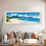 Gili Air, Indonesia Panoramic Beach Print, Vacation Gift, Indonesia Wall Art, Framed Canvas Print, Framed Beach Painting